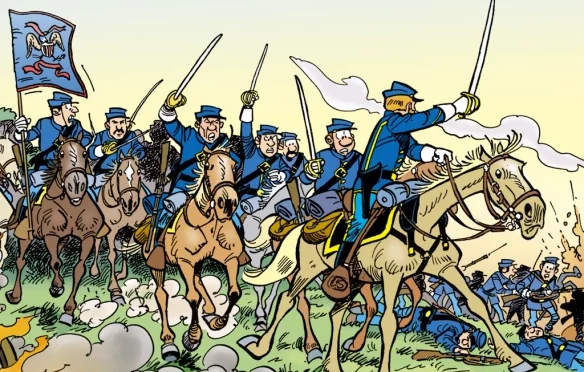 Charge de cavalerie - Les tuniquesz bleues